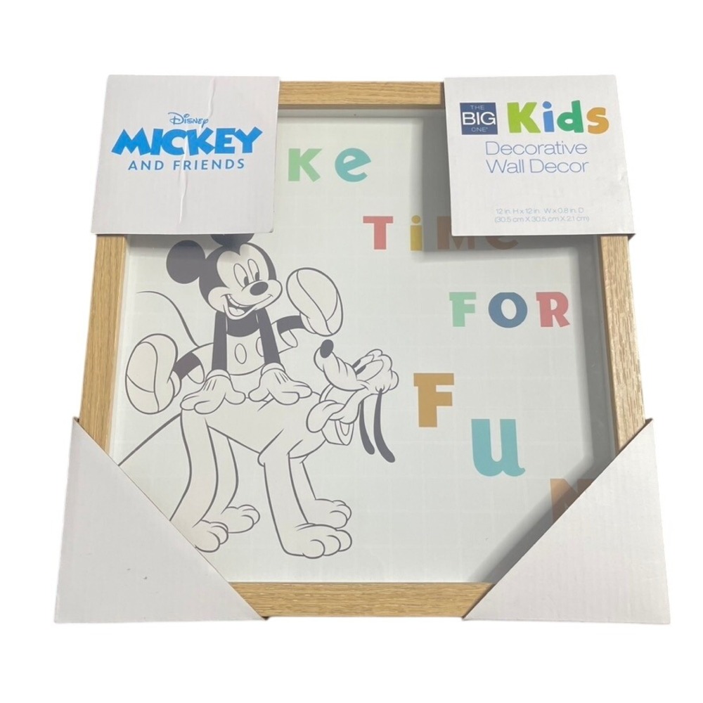 Disney Mickey and Friends Decorative Wall‎ Art Shadow Box Frame Kids Decor